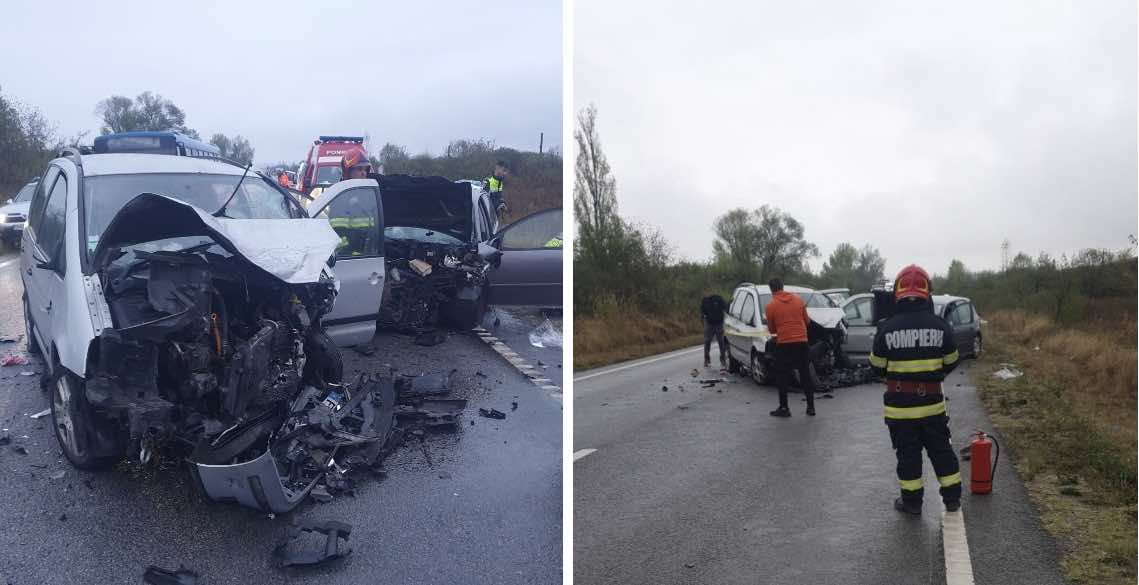 Imagine Stire Accident grav pe DN76. Șase oameni au ajuns la spital după ce un TIR și două mașini s-au ciocnit | 2review.ro