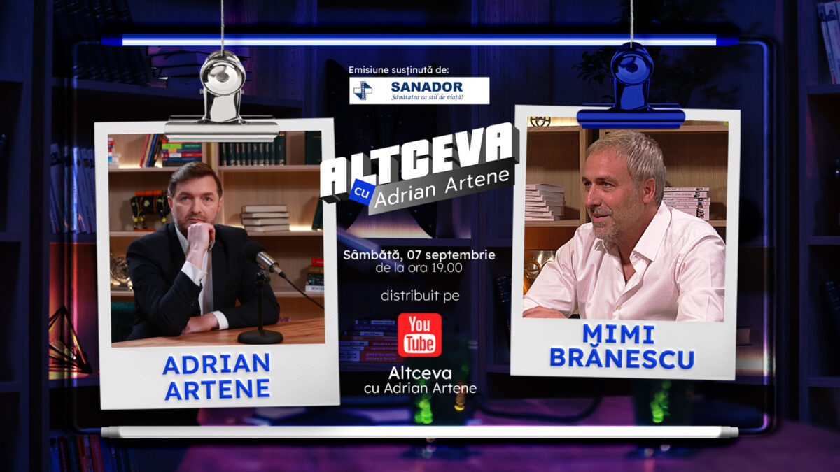 Imagine Stire Mimi Brănescu, ÎNFĂPTUITORUL „Las Fierbinți”, interviu de senzație la „Altceva cu Adrian Artene”. PREMIERA, sâmbătă, 7 septembrie, la ora 19:00, pe YOUTUBE | 2review.ro