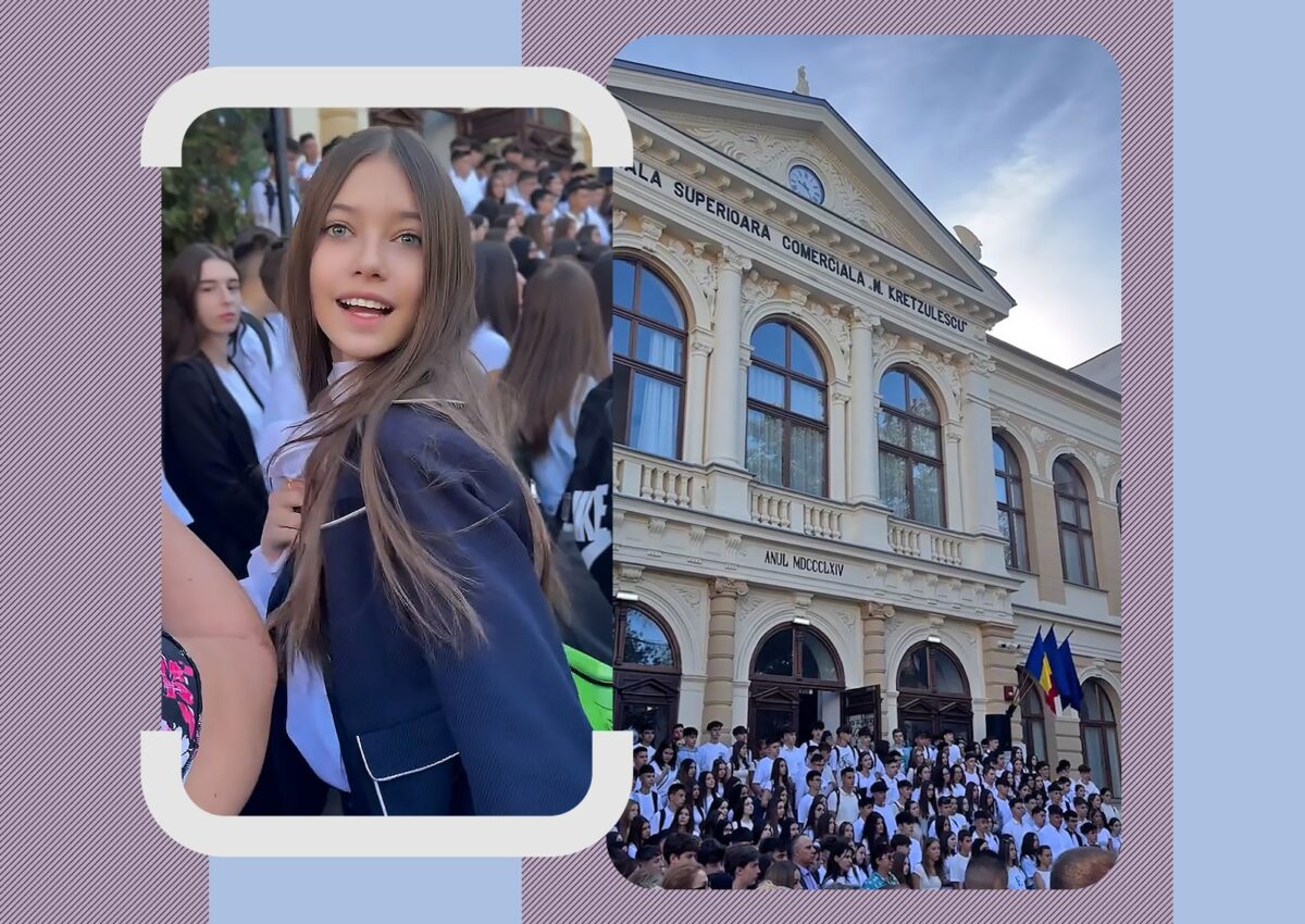 Imagine Stire Fiica Iuliei și a lui Mihai Albu, delicată în prima zi de liceu. Ce școală urmează tânăra | 2review.ro