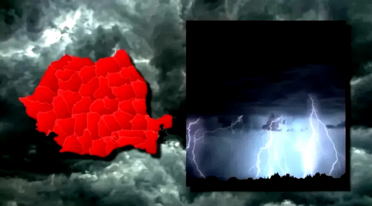 V 15 okrožjih Romunije razglašen rumeni alarm zaradi močnih neviht in vetra
