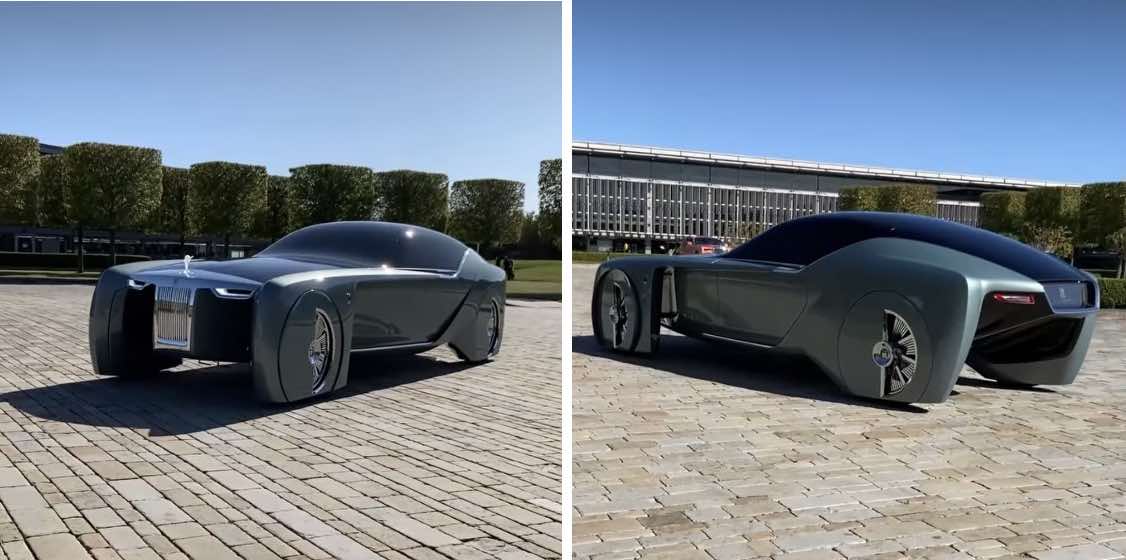 Imagine Stire Rolls Royce 103EX, cea mai futuristă mașină a momentului! Ce se ascunde în spatele roților, pe lateral | 2review.ro