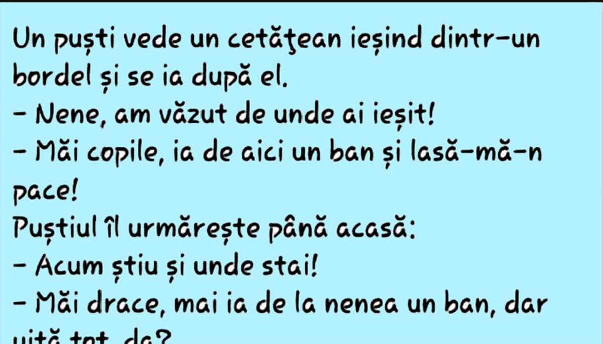 Imagine Stire BANC | „Nene, am văzut de unde ai ieșit!” | 2review.ro