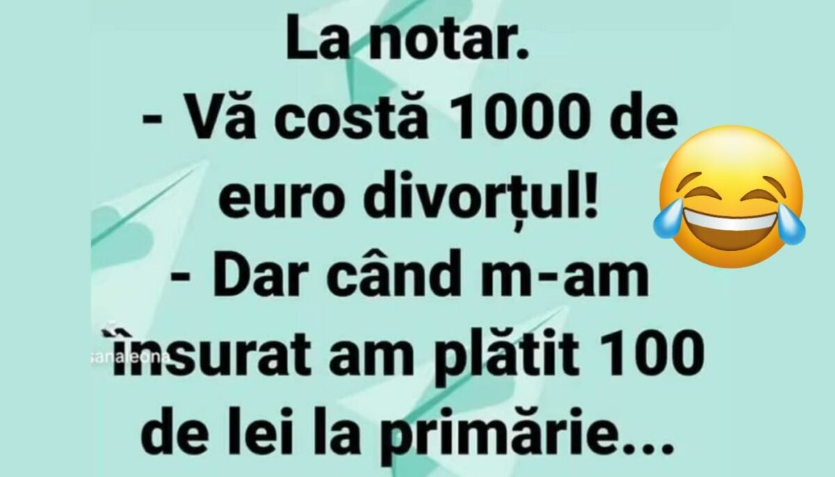 Imagine Stire BANCUL ZILEI | La notar: „Vă costă 1.000 de euro divorțul” | 2review.ro