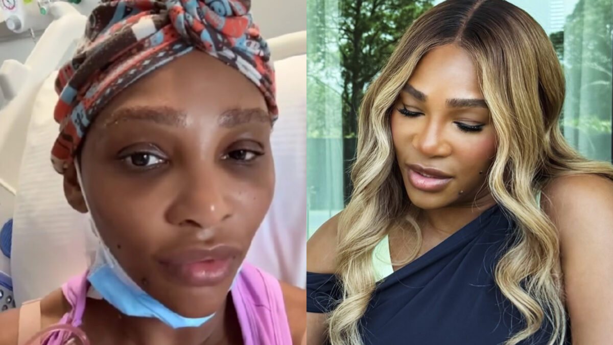 Imagine Stire Serena Williams, pe mâna medicilor! Imagini de pe patul de spital: ”Am găsit un nodul pe gât” | 2review.ro