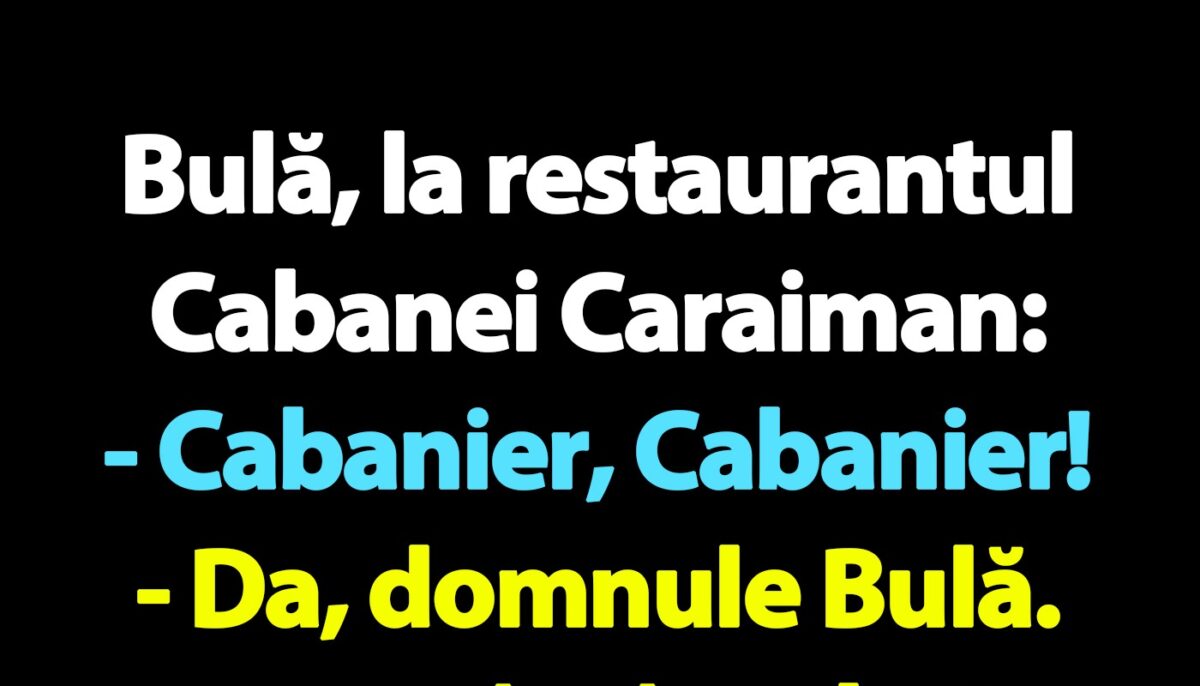 Imagine Stire BANC | Bulă, la restaurantul Cabanei Caraiman | 2review.ro