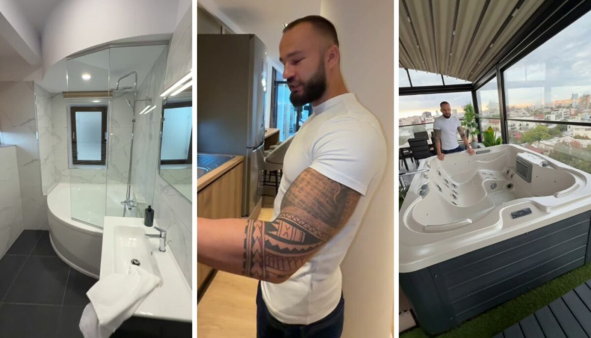 Imagine Stire Cum arată penthouse-ul lui Yamato Zaharia. Terasa e uriașă, are jacuzzi, dar tocătorul lui e fascinant! | 2review.ro