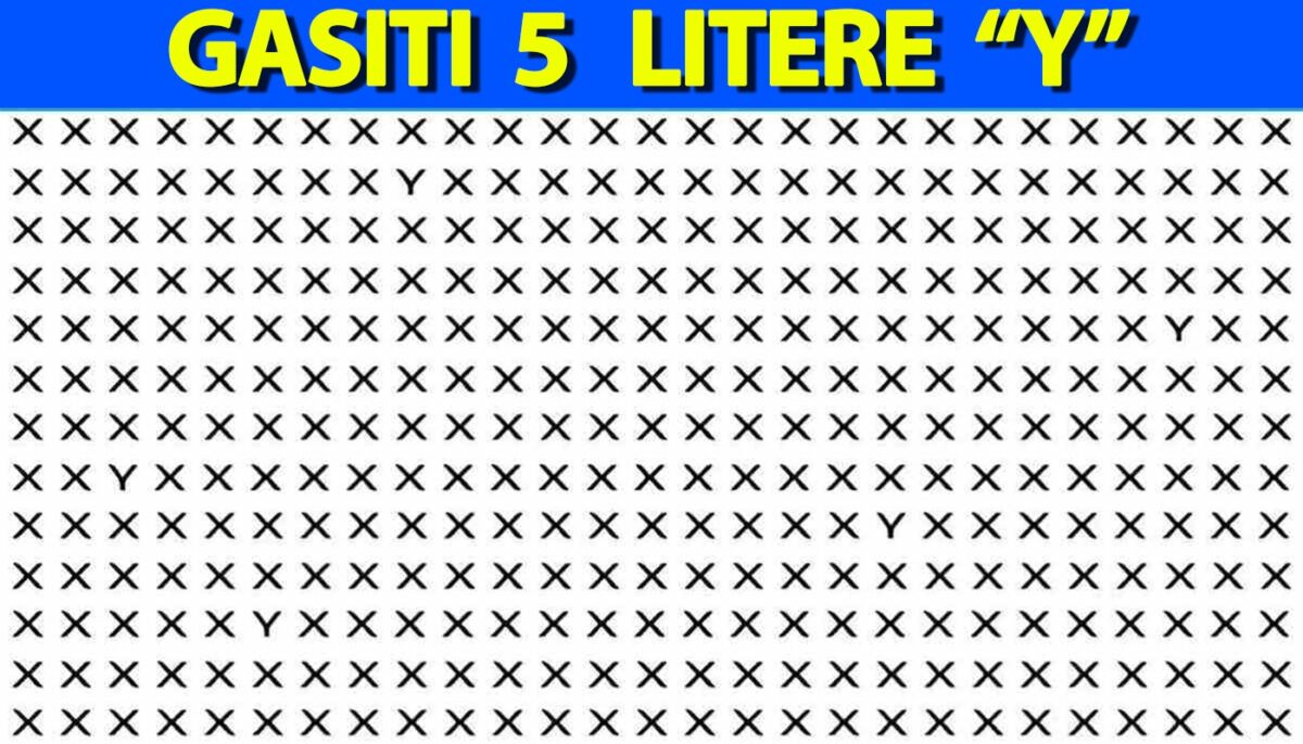 Imagine Stire Test de perspicacitate | Găsiți 5 litere „Y” în maximum 5 secunde | 2review.ro