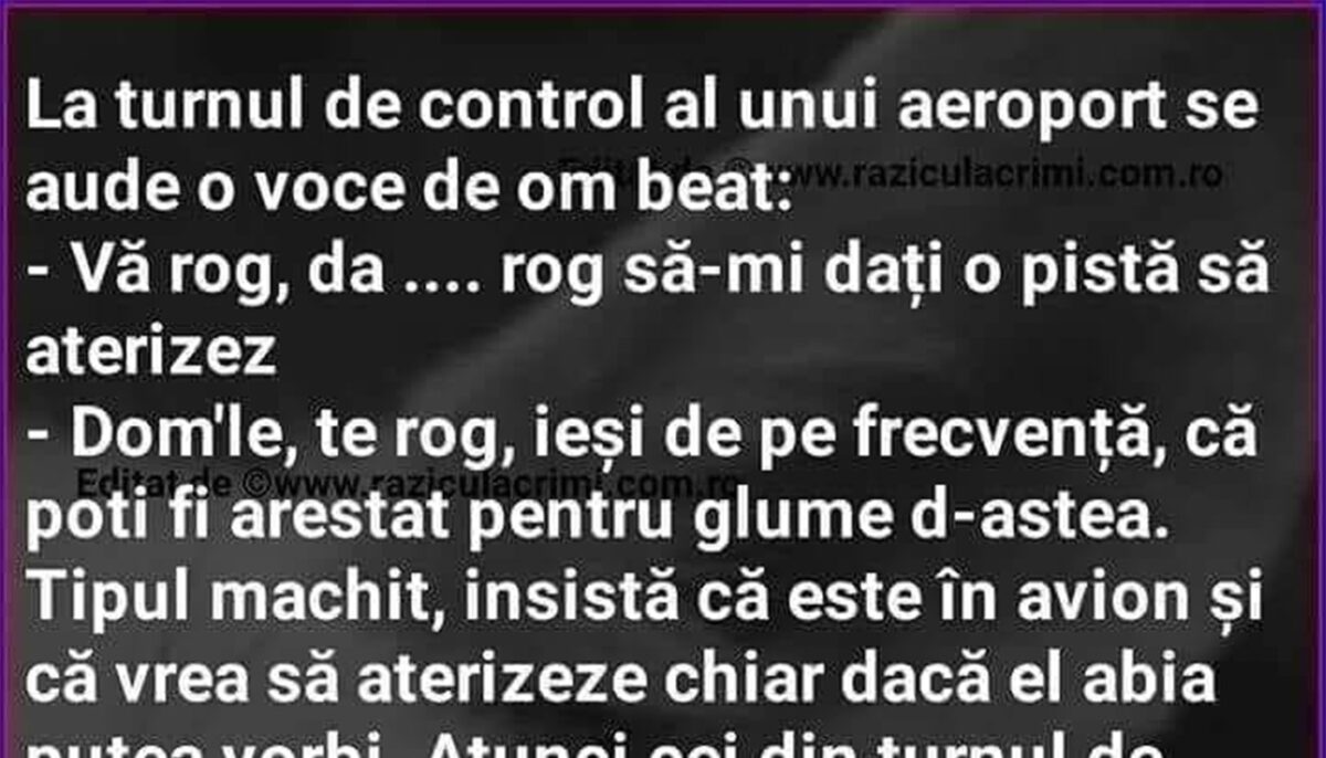 Imagine Stire BANC | La turnul de control al aeroportului se aduce o voce de om beat | 2review.ro