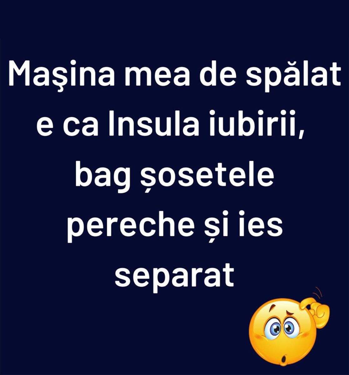 BANC mașina de spălat și insula iubirii. Sursă foto: Arhivă