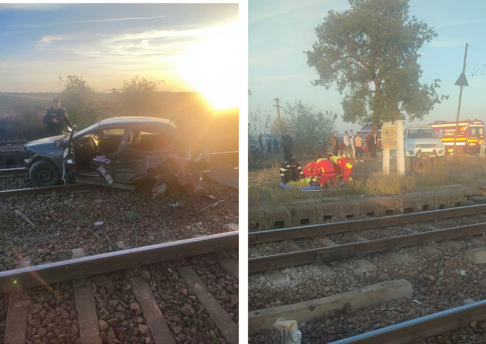 BREAKING | Maria, o tânără mămică din Dolj, a murit după ce se întorcea de la cumpărături. Mașina în care se afla a fost izbită în plin de tren