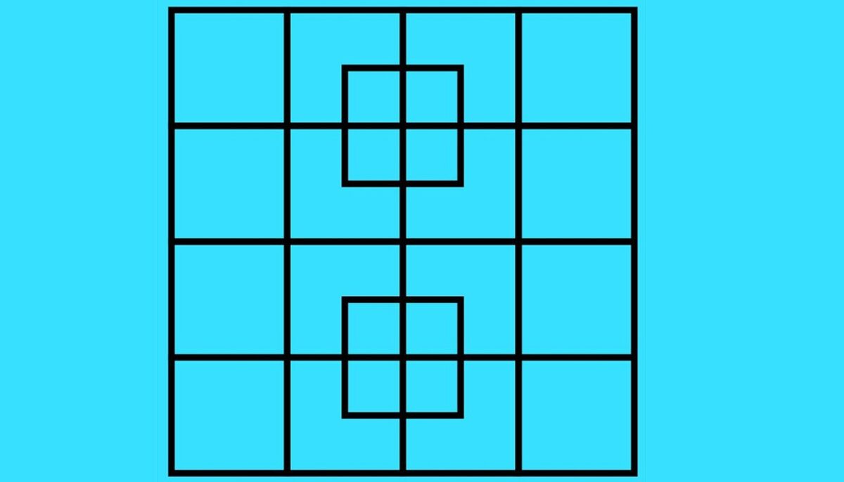Test de inteligență | Câte pătrate sunt, de fapt, în această poză?