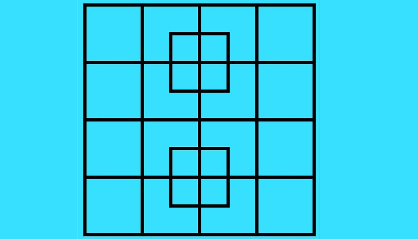 Test de inteligență | Câte pătrate sunt, de fapt, în această poză?