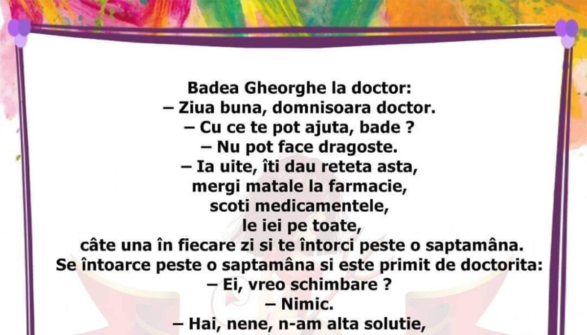 Imagine Stire BANC | Badea Gheorghe, la doctor | 2review.ro