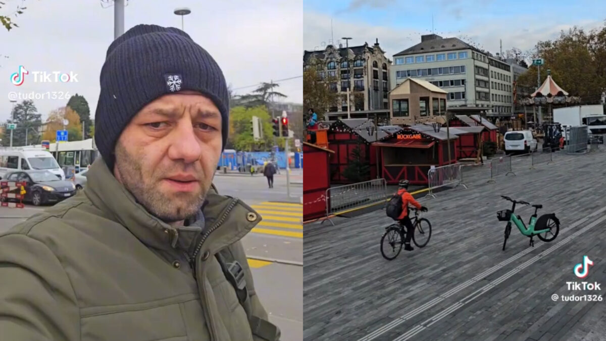 Imagine Stire Tudor, un muncitor român, dezvăluie cum e să lucrezi în Elveția. Filmarea a strâns peste 10.000 de vizualizări pe TikTok! | 2review.ro
