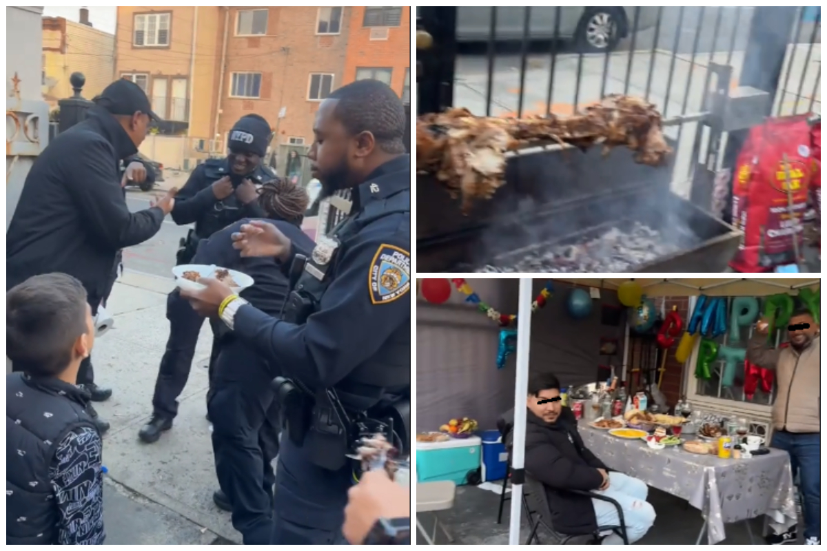 Polițiștii din New York, celebrii NYPD, au încins grătarul cu românii! Au venit să le dea amendă, dar au rămas la petrecere Polițiștii din New York, celebrii NYPD, au încins grătarul cu românii! Au venit să le dea amendă, dar au rămas la petrecere