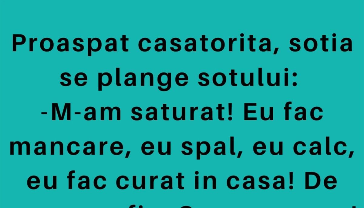 Imagine Stire BANC | Proaspăt căsătorită, nevasta se plânge soțului | 2review.ro