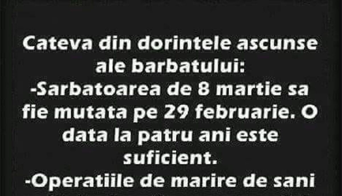 Imagine Stire Bancul de weekend | Câteva dintre dorințele ascunse ale bărbaților | 2review.ro