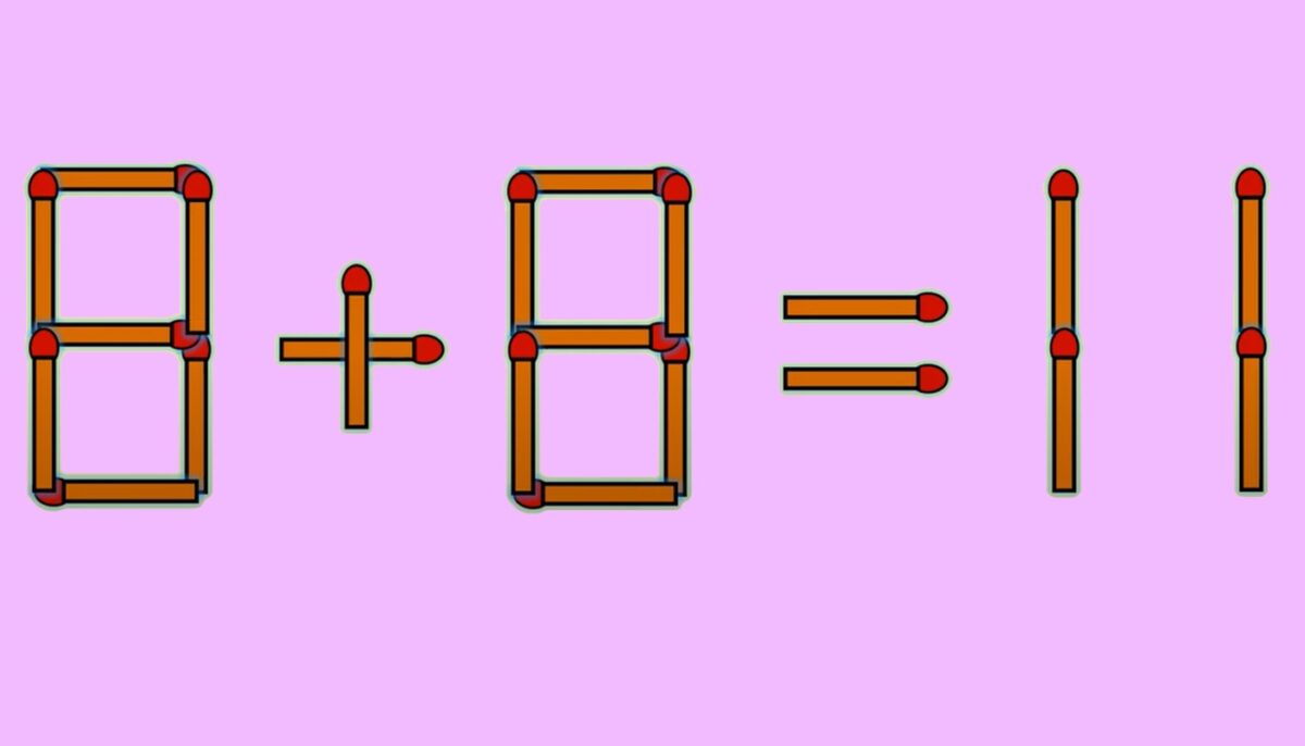 Test IQ pentru genii. Mutați un singur chibrit pentru a rezolva egalitatea. Sursă foto: Arhivă