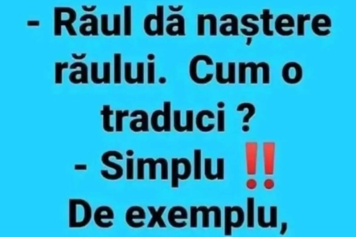 Imagine Stire BANCUL ZILEI | Răul dă naștere răului | 2review.ro