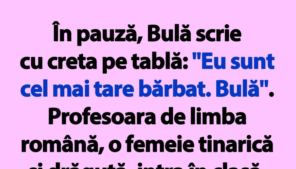 Imagine Stire BANC | „Eu sunt cel mai tare bărbat. Bulă” | 2review.ro