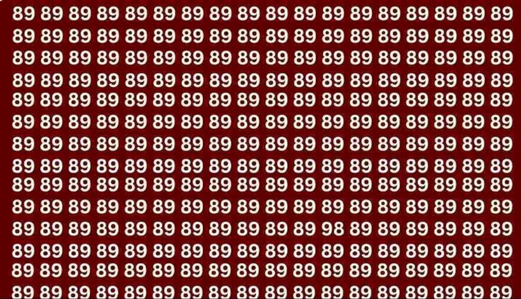 Iluzie optică virală: Găsește numărul 98. 