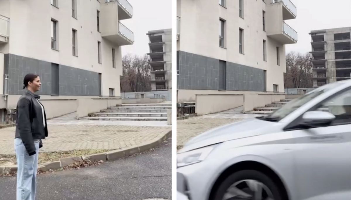 Fosta dansatoare a Deliei, filmată în timp ce conducea un autoturism fără permis! Doar ce mărturisise că îi este teamă de examen
