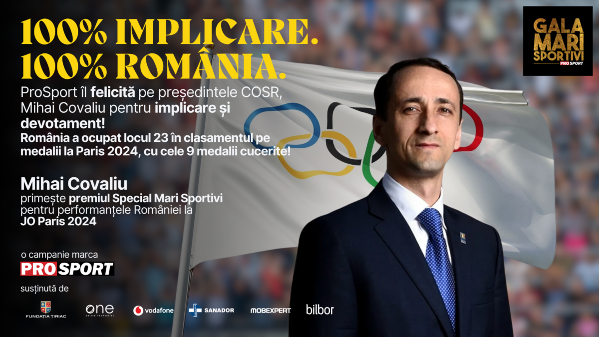 Imagine Stire Mihai Covaliu, premiat la Gala Mari Sportivi ProSport! S-au împlinit 110 ani de olimpism în România | 2review.ro