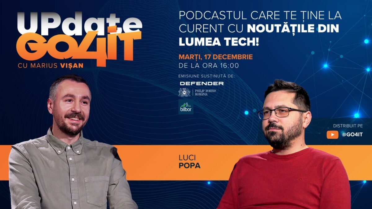 Imagine Stire Update Go4it #8: Luci Popa vine la podcast să ne spună povestea sa, cât de rapidă este mașina Xiaomi și ce ar face fără iPhone | 2review.ro