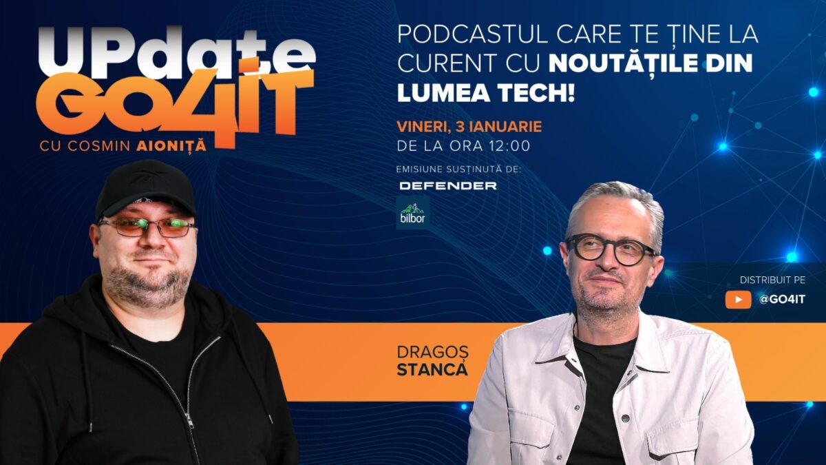 Imagine Stire Update Go4it #9: Dragoș Stanca, invitat special în primul episod din 2025 | 2review.ro