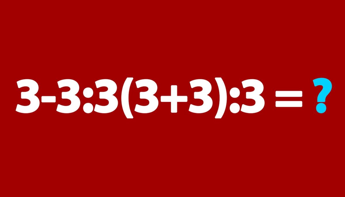 Imagine Stire Testul IQ la care și geniile greșesc | Calculați 3-3:3(3+3):3 = ? | 2review.ro