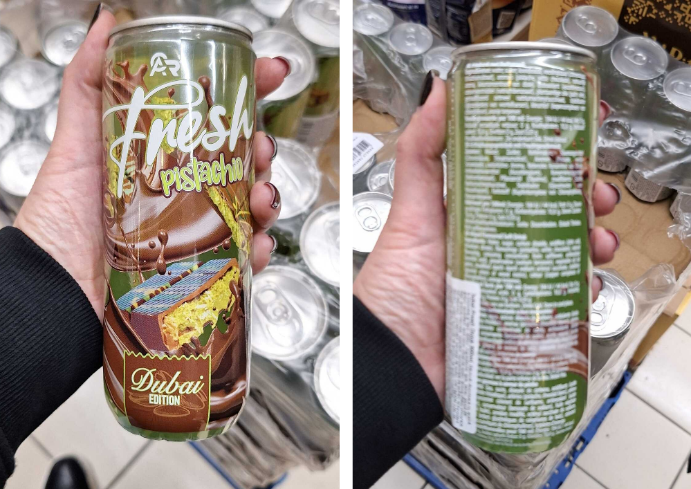 Cât costă BĂUTURA Dubai. Ce ingrediente are, conform Nutri Score