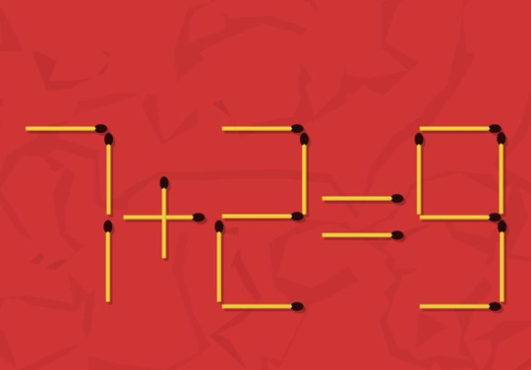 Test IQ. 1. Mută 3 bețe pentru a corecta 7 - 0 = 6