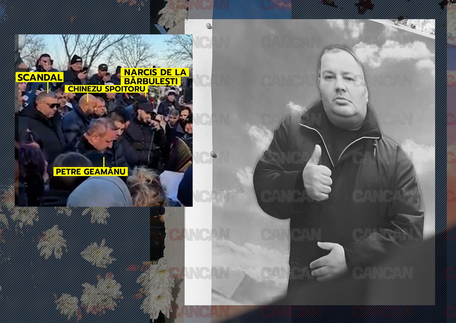 Ploaie de bani la înmormântarea lui Gigi ”Geamănu”! Aflat în închisoare, temutul Sandu Geamănu a dat dedicații prin telefon. Împăratul” Petre Geamănu, faimosul Aurică Papuașu, Scandal, Chinezu Spoitoru, Gigi Buba, Baronu, Narcis de la Bărbulești sau Geantă l-au condus pe ultimul drum