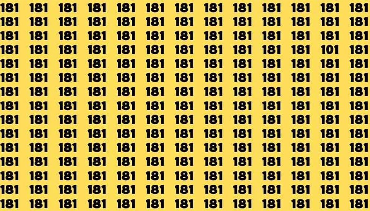 Imagine Stire Test de perspicacitate | Găsiți numărul 101 în maximum 3 secunde! | 2review.ro