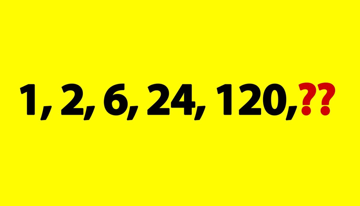 Imagine Stire Test de inteligență | Ce număr completează seria: 1, 2, 6, 24, 120,? | 2review.ro