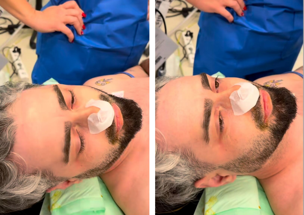 Radu Bucălae, pe patul de spital. Sursă foto: Instagram