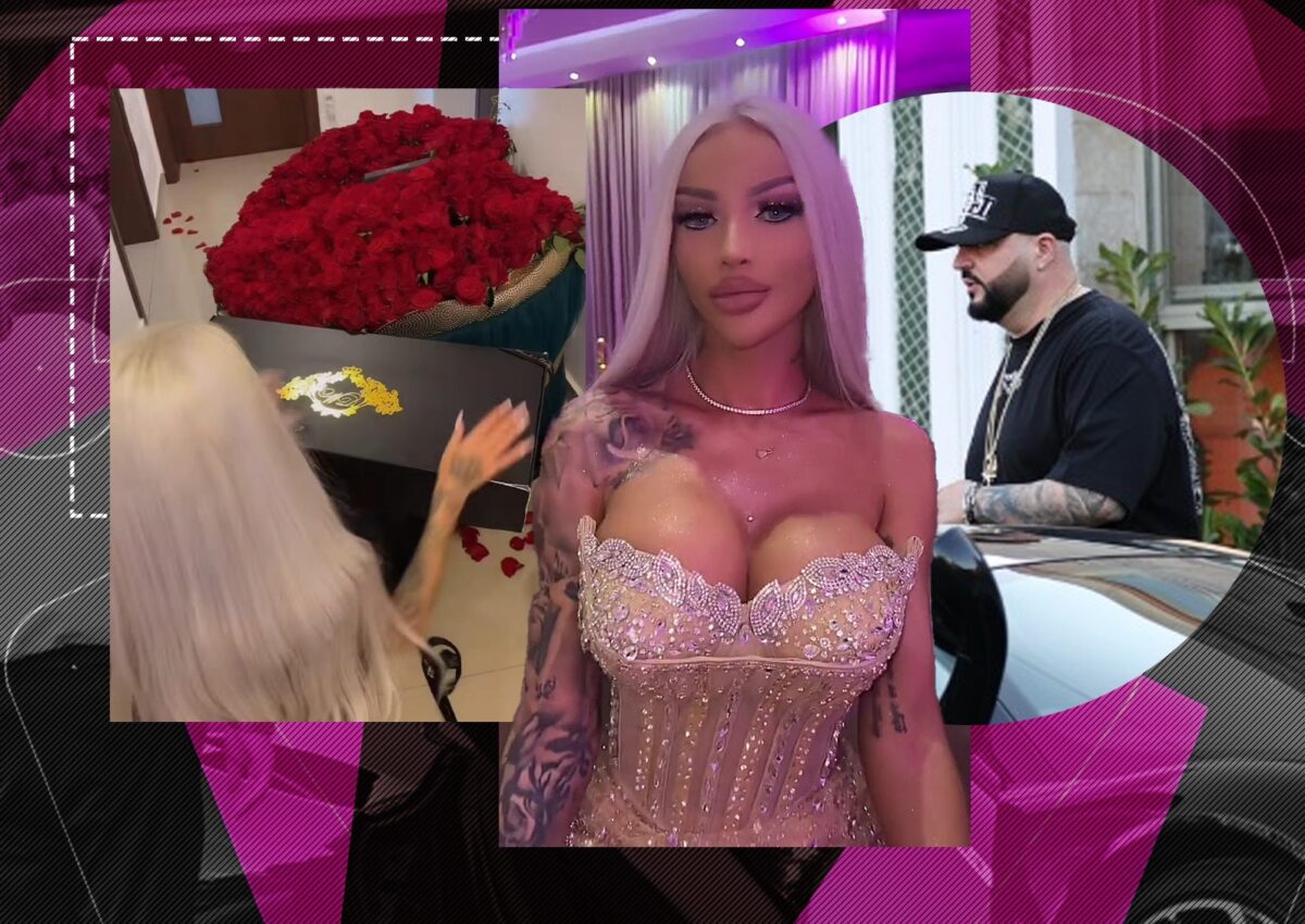 Iubita bombă sexy a ”leșinat” când a deschis! Dani Leș lovește din nou: cinci oameni au făcut show la ușa ei!