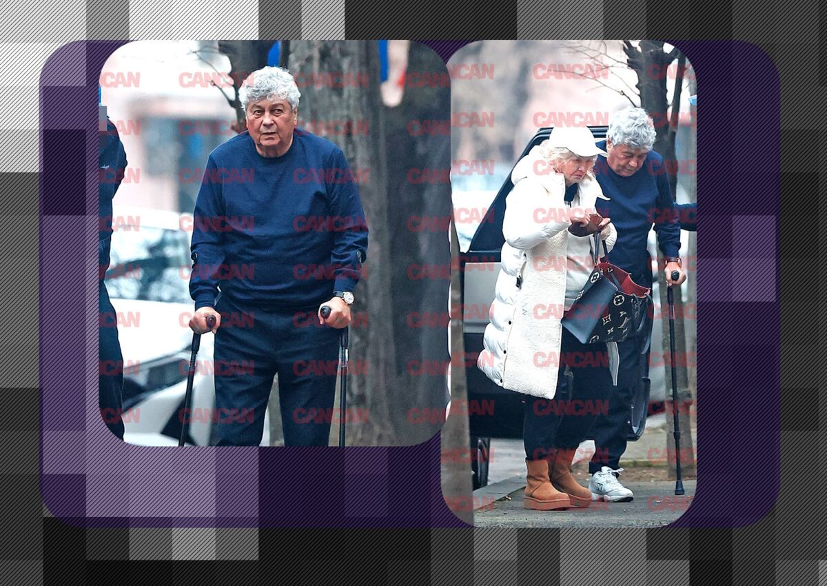 Mircea Lucescu a părăsit, în cârje, spitalul! Soția selecționerului l-a sprijinit pas cu pas. Avem imaginile zilei!