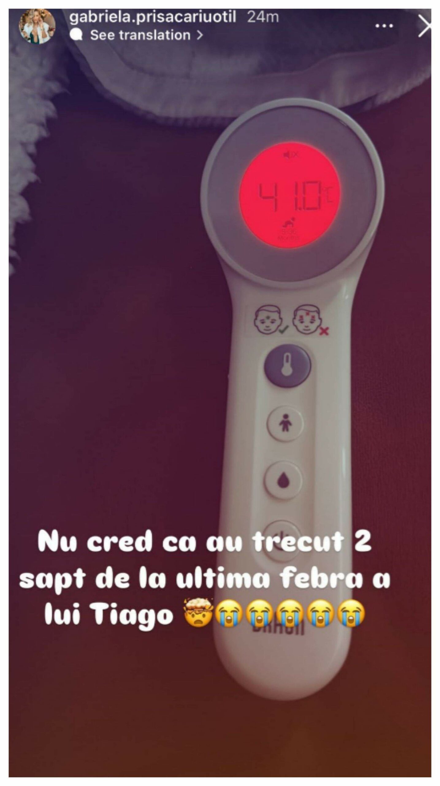 Temperatură fiul lui Dani Oțil
