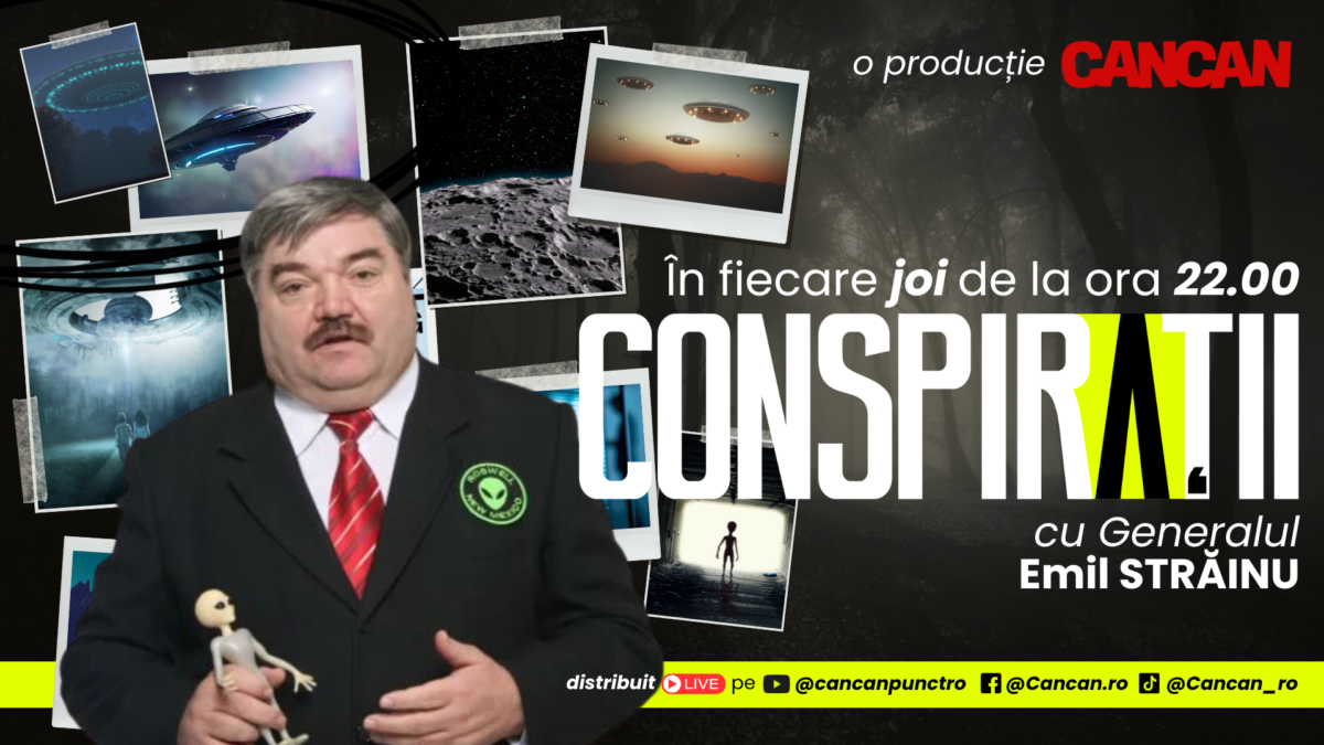 Ești pregătit să afli adevăruri care îți vor schimba perspectiva asupra lumii? „Conspirații cu Generalul Emil Străinu”, numai la CANCAN.ro