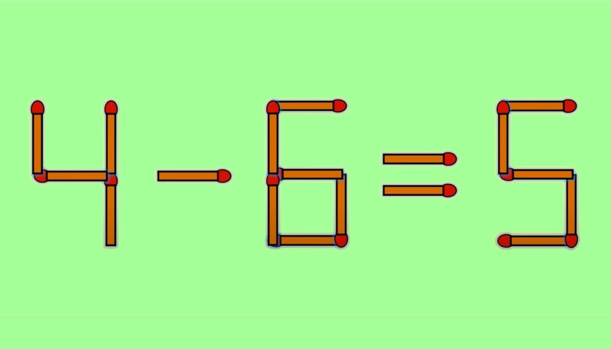 Test de inteligență | Pentru a corecta 4 – 6 = 5, este necesar să mutați un singur chibrit. Sunteți în stare?