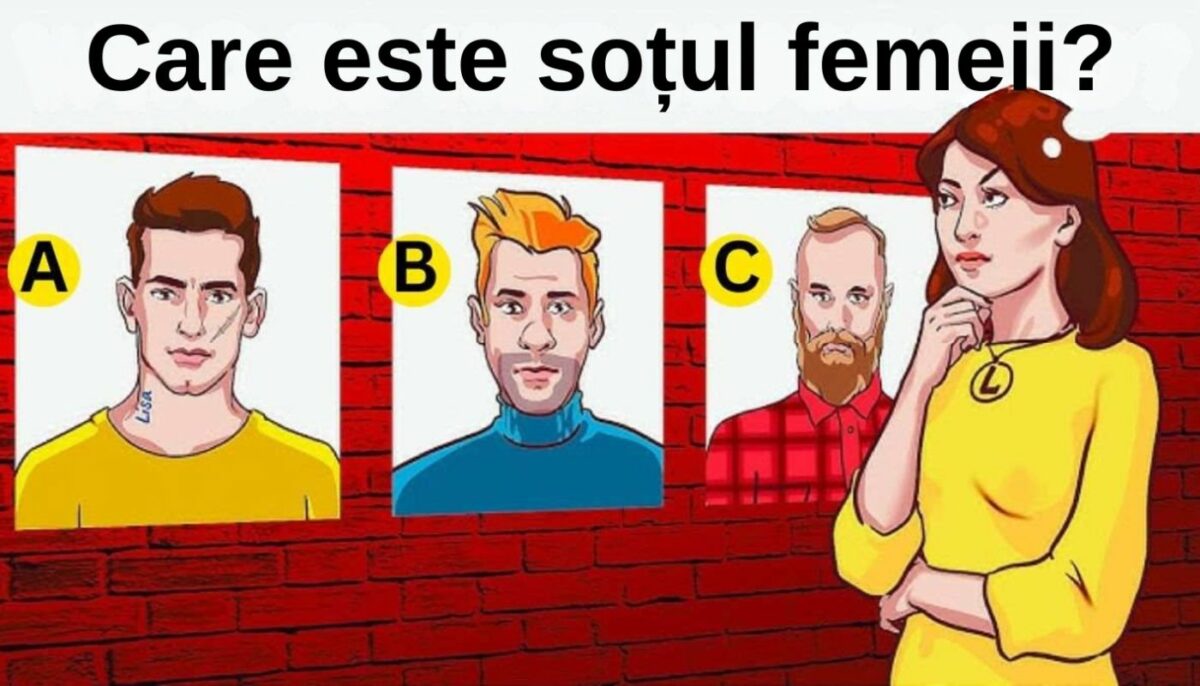 Imagine Stire Test IQ exclusiv pentru genii | Care dintre acești 3 bărbați este soțul femeii? | 2review.ro