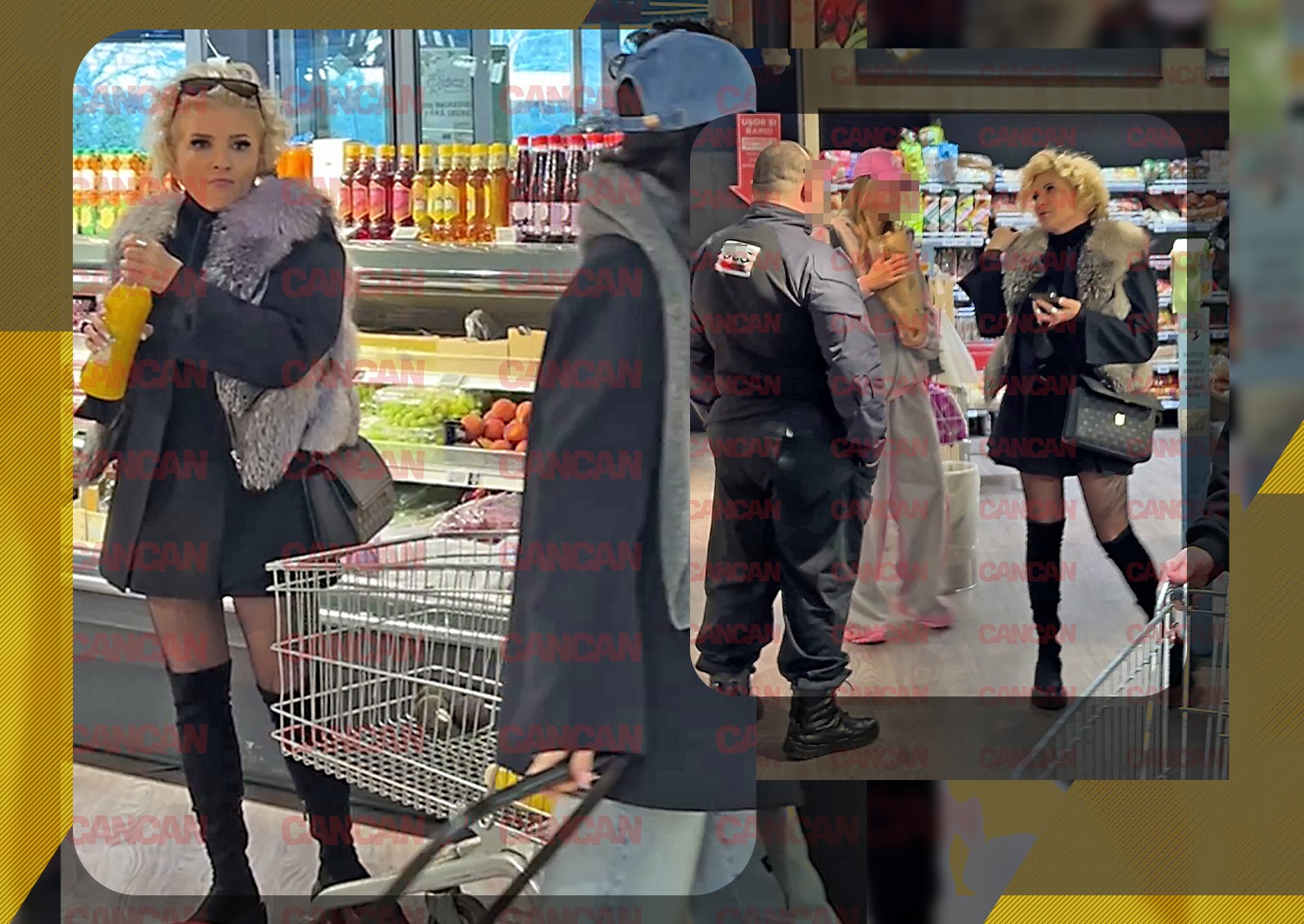 ”Regina sprâncenelor” a făcut spectacol cu fusta mini! I-a hipnotizat pe toți, chiar și pe paznic