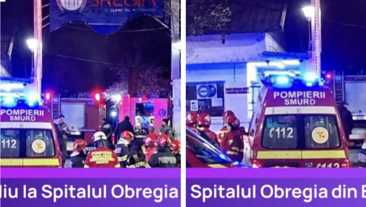 Momente de groază la Spitalul Obregia! Zeci de pacienți evacuați din cauza unui incendiu