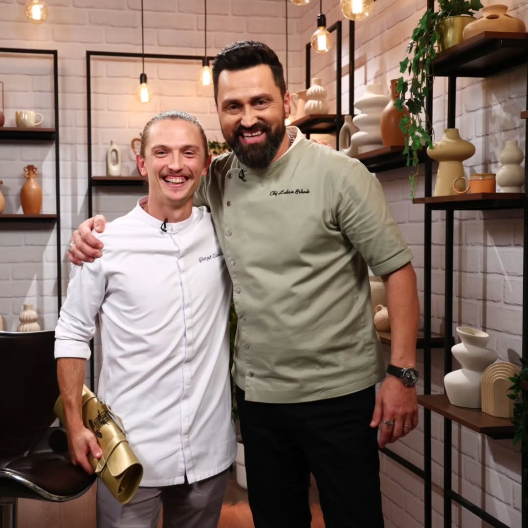 Claudiu Gherguț și Chef Orlando Zaharia. Sursă: Instagram @claudiu_gherghut