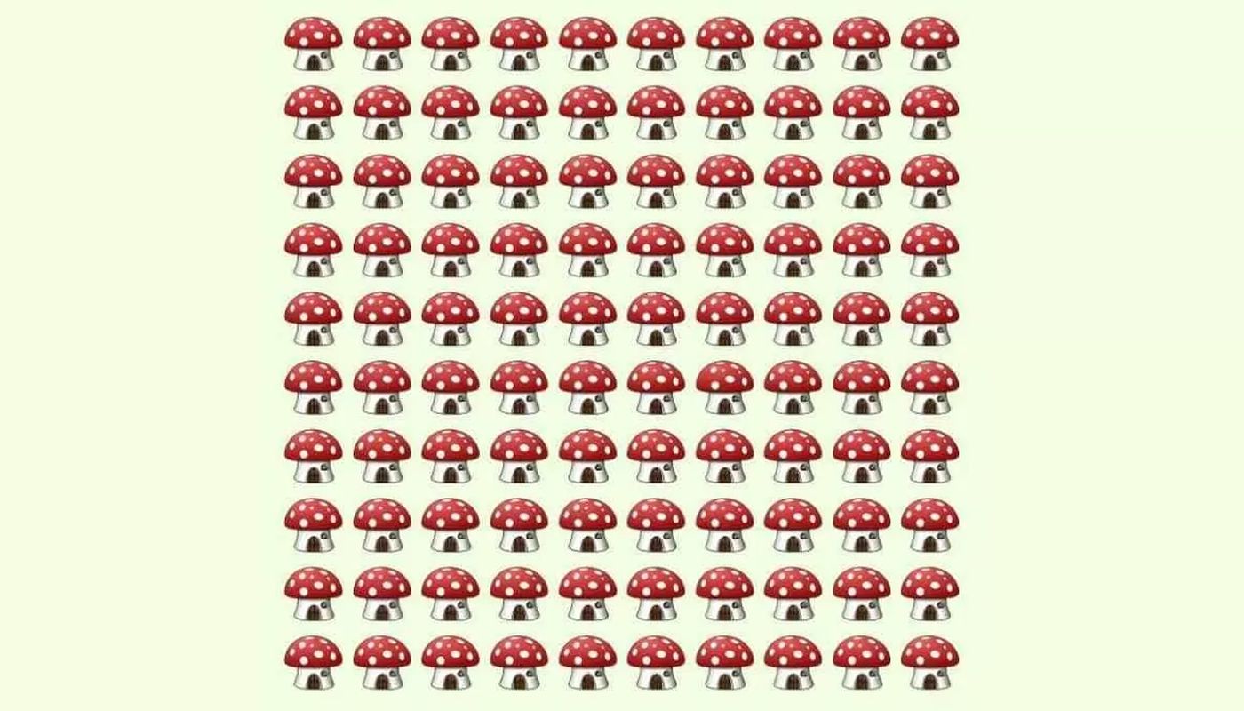 Test IQ | Ai mintea ageră dacă vezi unde se ascunde ciuperca diferită din poza, în doar 7 secunde!