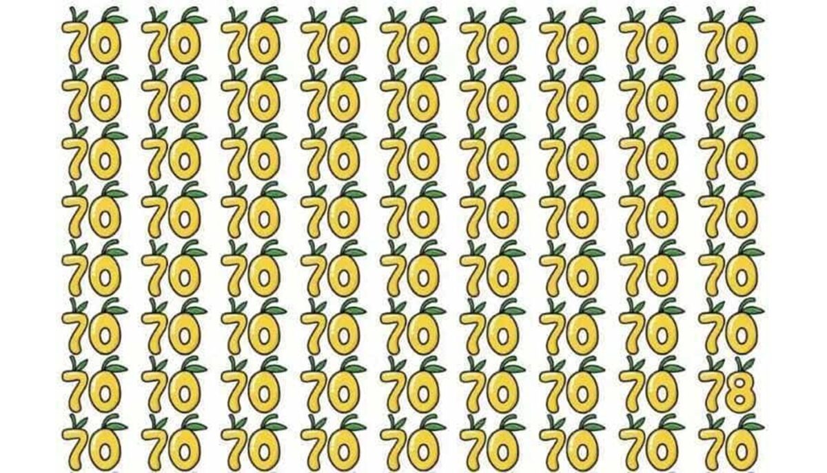 Imagine Stire Test de perspicacitate | Găsiți numărul 78 „camuflat” printre 70, în cel mult 7 secunde | 2review.ro