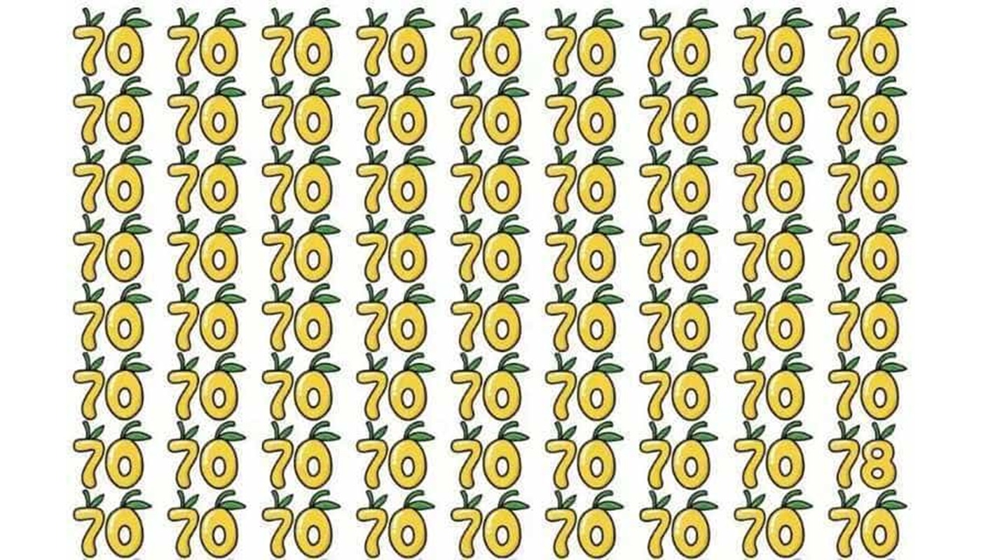 Test de perspicacitate | Găsiți numărul 78 „camuflat” printre 70, în cel mult 7 secunde