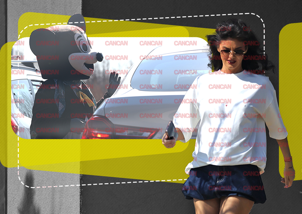 Apariție spectaculoasă a Ramonei Olaru: abia îi zărești fustița! Surpriză… Atacată de Mickey Mouse!