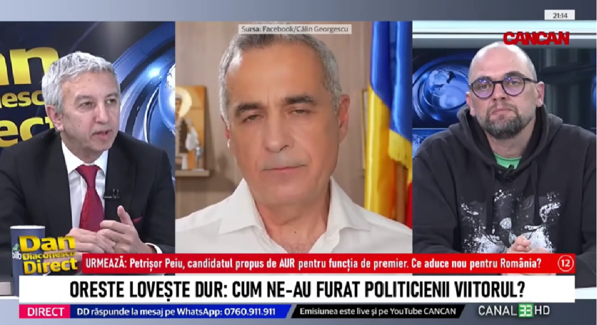 Ce spune Oreste despre anularea alegerilor din România: „Ultima soluție luată vreodată în democrație.” Dezvăluiri inedite la Dan Diaconescu Direct